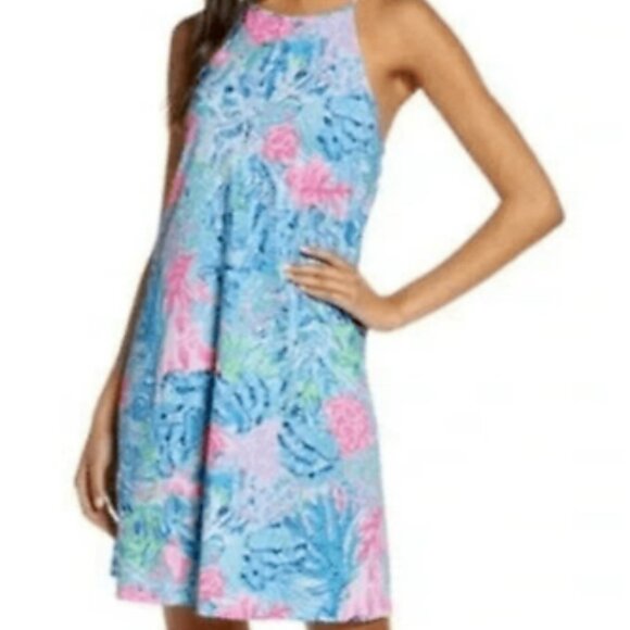 Lilly Pulitzer Margot Dress in Sink or Swim Tassle Tie - Picture 1 of 5